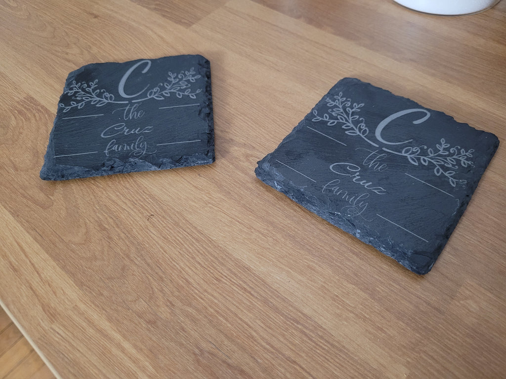 Slate coasters (set of 6)
