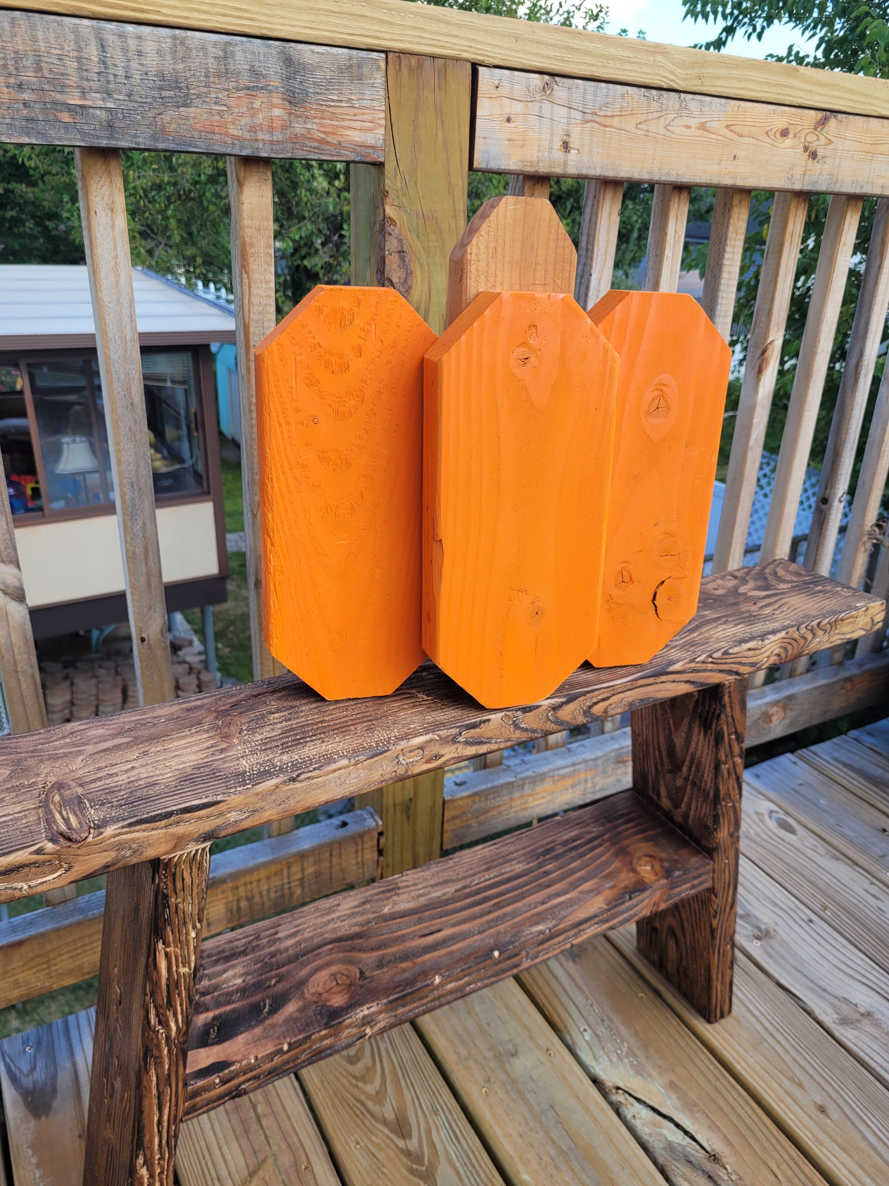 Wooden pumpkin fall/decor