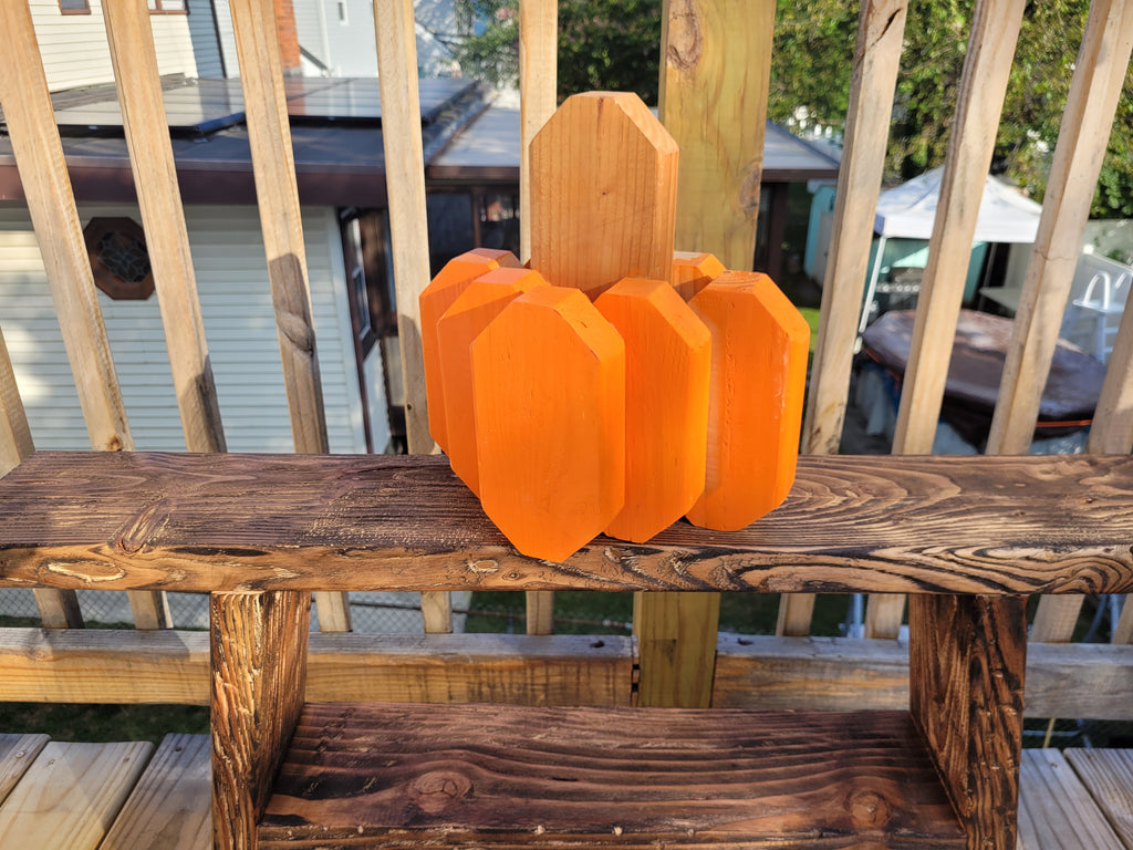 Wooden pumpkin fall/decor