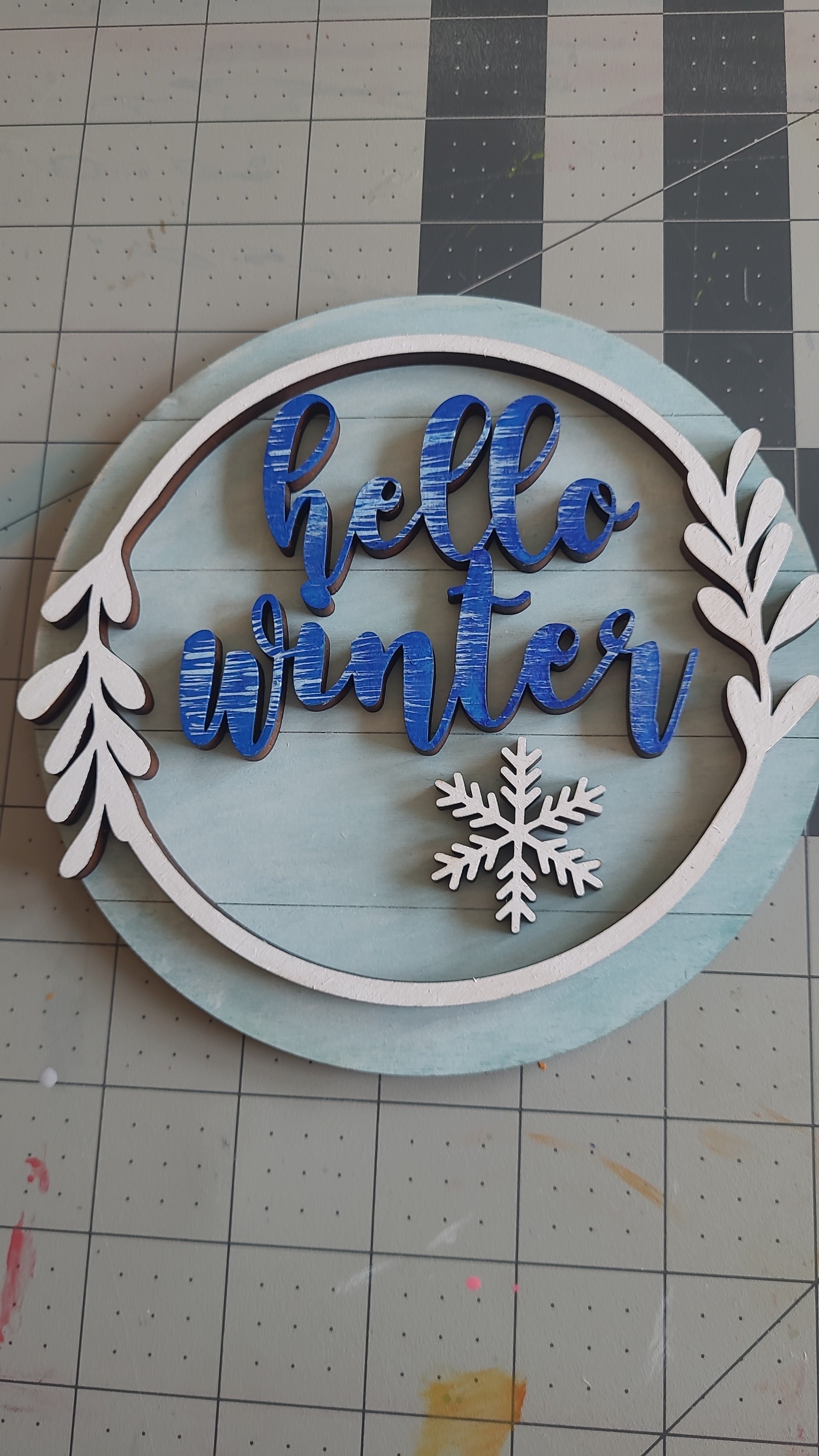 Rustic Wood Welcome Sign interchangeable/seasons of the year